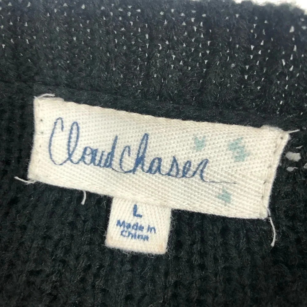 Cloud Chaser | Striped Hi Low Asymmetrical Sweater - Picture 5 of 6